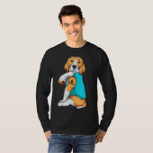 Beagle Ik Hou Mam Kleding Hond Mam Gifts Vrouwen T-shirt (Voorkant volledig)
