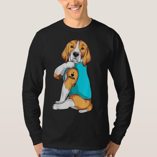 Beagle Ik Hou Mam Kleding Hond Mam Gifts Vrouwen T-shirt (Voorkant)
