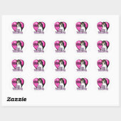 Beagle ik wuf je ronde sticker (Vel)