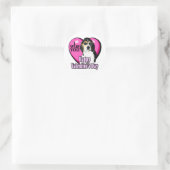 Beagle ik wuf je ronde sticker (Tas)