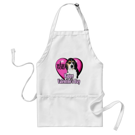 Beagle ik wuf je standaard schort (Voorkant)