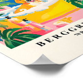 Beagle in bad print, grappige badkamer muur kunst, poster (Hoek)