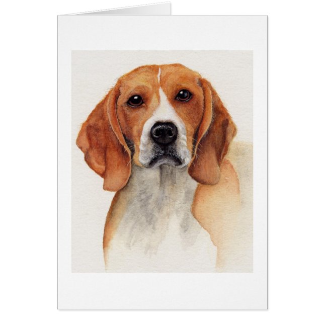 Beagle in de Waterverf (Voorkant)