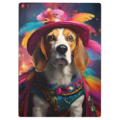 Beagle in een gevederd Pet Klembord (Achterkant)