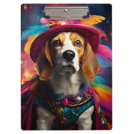 Beagle in een gevederd Pet Klembord