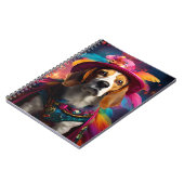 Beagle in een gevederd Pet Notitieboek (Linkerzijde)