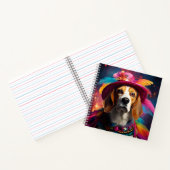 Beagle in een gevederd Pet Notitieboek (Binnen)