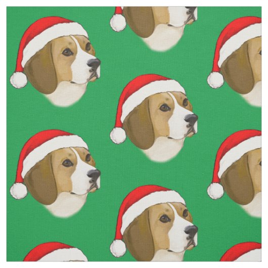 Beagle in een kerstPet Stof (Swatch)