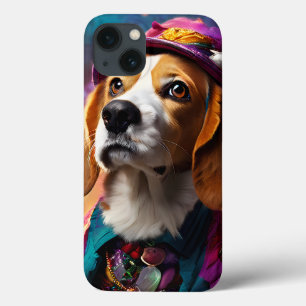 Beagle in een roze Pet Case-Mate iPhone Case