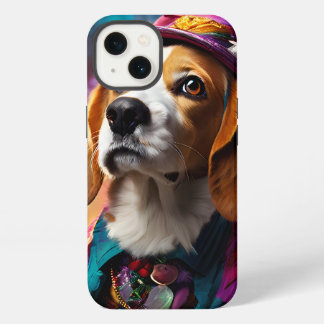 Beagle in een roze Pet iPhone 13 Hoesje