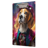 Beagle in een roze Pet Klembord (Links)