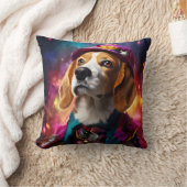 Beagle in een roze Pet Kussen (Deken)