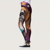 Beagle in een roze Pet Leggings (Links)