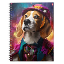 Beagle in een roze Pet