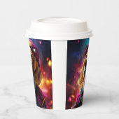 Beagle in een roze Pet Papieren Bekers (Links)