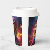 Beagle in een roze Pet Papieren Bekers (Rechts)