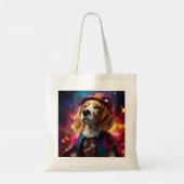 Beagle in een roze Pet Tote Bag (Achterkant)