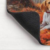 Beagle in herfst laat Herfst inspireren Muismat (Hoek)