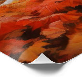 Beagle in herfst laat Herfst inspireren Perfect Poster (Hoek)