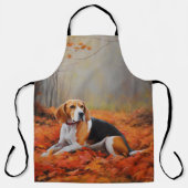 Beagle in herfst laat Herfst inspireren Schort (Voorkant)