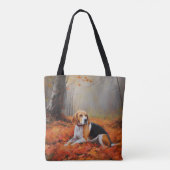 Beagle in herfst laat Herfst inspireren Tote Bag (Achterkant)