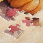 Beagle in herfstbladeren Thanksgiving-kunst Legpuzzel (Zijkant)