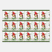 Beagle in Kerstmis in Santa Hat Inpakpapier Vel (Voorkant 2)