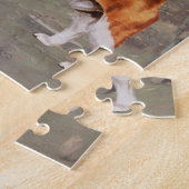 Beagle in landelijke omgeving legpuzzel (Zijkant)