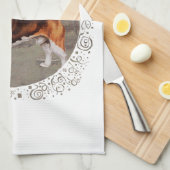 Beagle in landelijke omgeving theedoek (Quarter Fold)