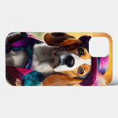 Beagle in levendig kostuum Case-Mate iPhone case (Achterkant (horizontaal))