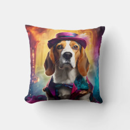 Beagle in levendig kostuum kussen