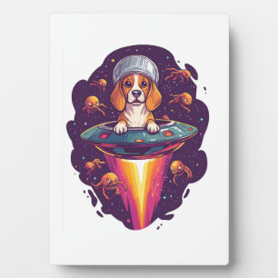 Beagle - Intergalactische Hond Ontmoeting Fotoplaat