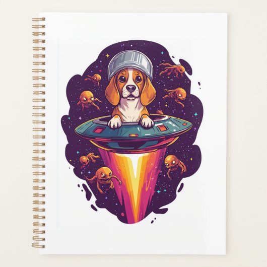 Beagle - Intergalactische Hond Ontmoeting Planner (Voorkant)