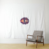 Beagle – Intergalactische hondenontmoeting Wandkleed (In Situ (horizontaal))