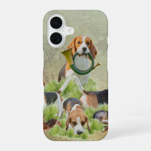 Beagle iPhone 16 Hoesje (Achterkant)