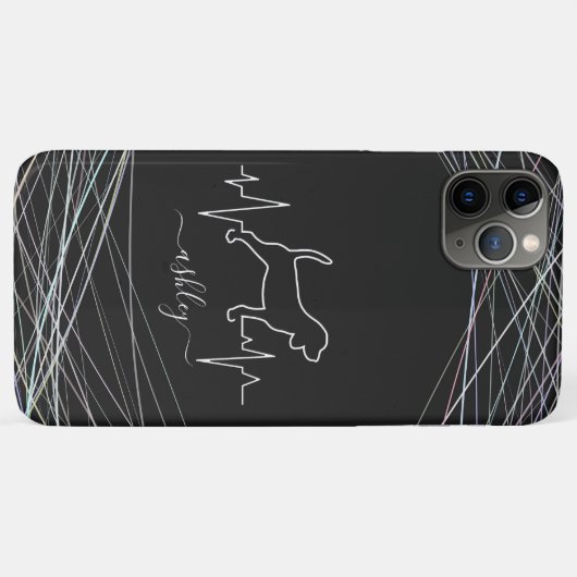 Beagle is hartslag Koele minimale hondenliefde Case-Mate iPhone Case (Achterkant (horizontaal))