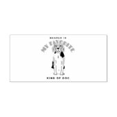 BEAGLE IS MIJN FAVORIETE SOORT DOG RUBBERSTEMPEL (Afrduk)