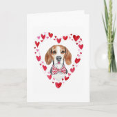Beagle Je hebt mijn hart opgehaald aangepaste Vale Feestdagen Kaart (Voorkant)
