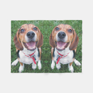 Beagle jongen glimlachen Fleece Blanket Deken
