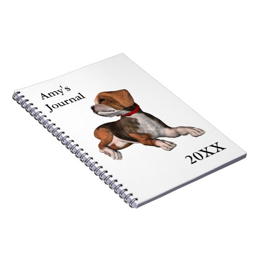 Beagle Journal-met naam/Jaar Notitieboek (Rechterzijde)