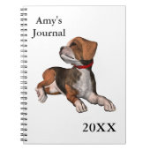 Beagle Journal-met naam/Jaar Notitieboek (Voorkant)