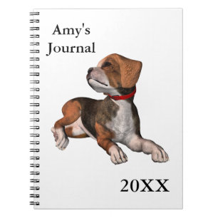 Beagle Journal-met naam/Jaar Notitieboek
