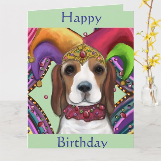 BEAGLE KAART (Gele Bloem)