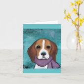 Beagle Kaart (Gele Bloem)