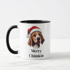 Beagle Kabouterhoed Kersthond Mok