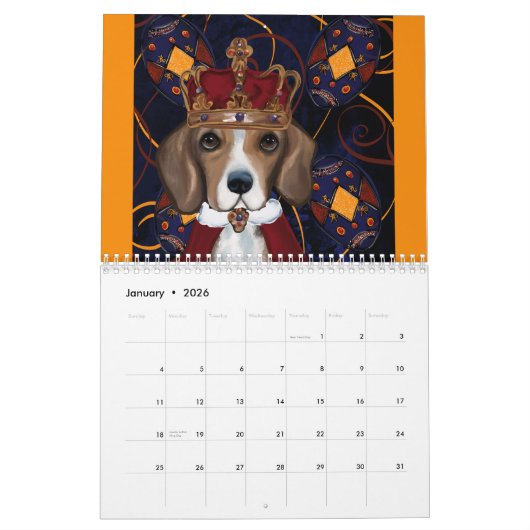 Beagle Kalender (Jan 2026)