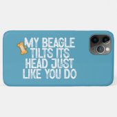 Beagle kantelt hoofd grappig citaat hond vader Case-Mate iPhone case (Achterkant (horizontaal))