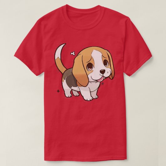 Beagle Kawaii T-shirt (Design voorkant)