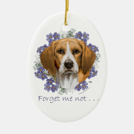 Beagle Keepomwille Keramisch Ornament (Voorkant)