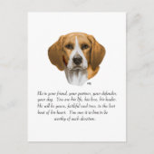 Beagle Keepomwille MALE Briefkaart (Voorkant)